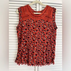 Meadow Rue Orange Bird Tank